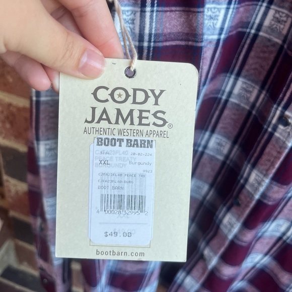 NWT Cody James Men’s Peace Treaty Plaid Long Sleeve Button Down Size 2XL - Picture 6 of 10